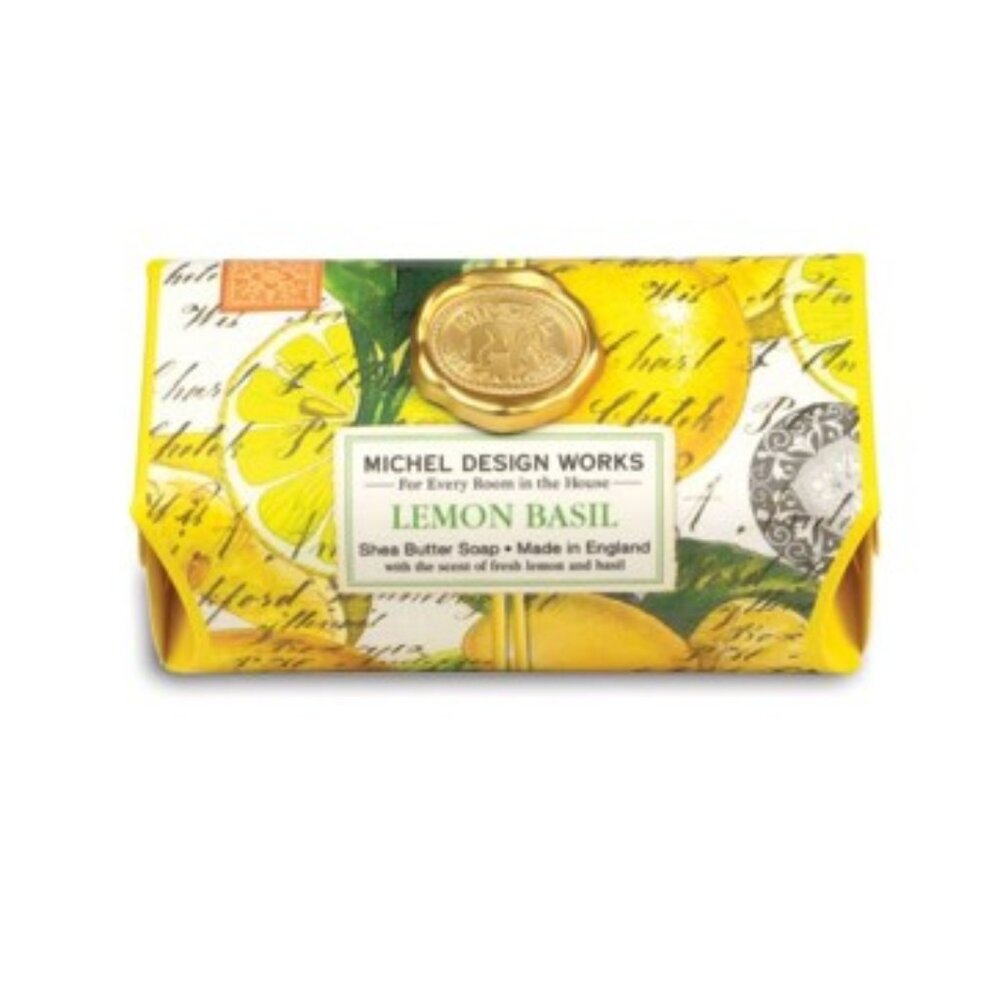 Michel Design Works Large Bath Soap Bar - Lemon Basil